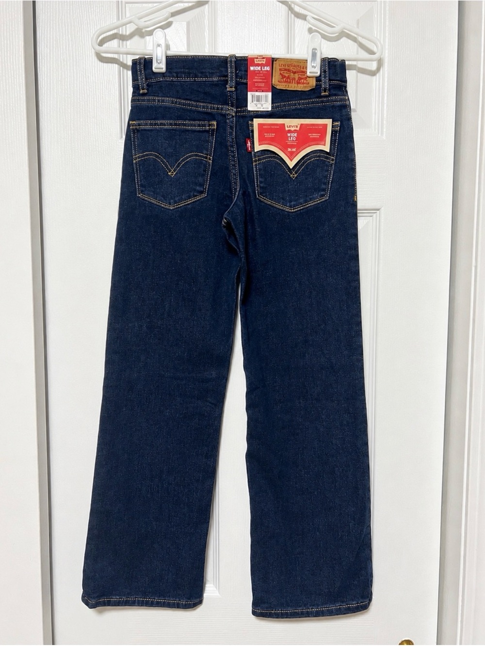 Levi’s Girls Wide Leg Mid Rise Stretch Jeans Size 8 NWT - Picture 2 of 3